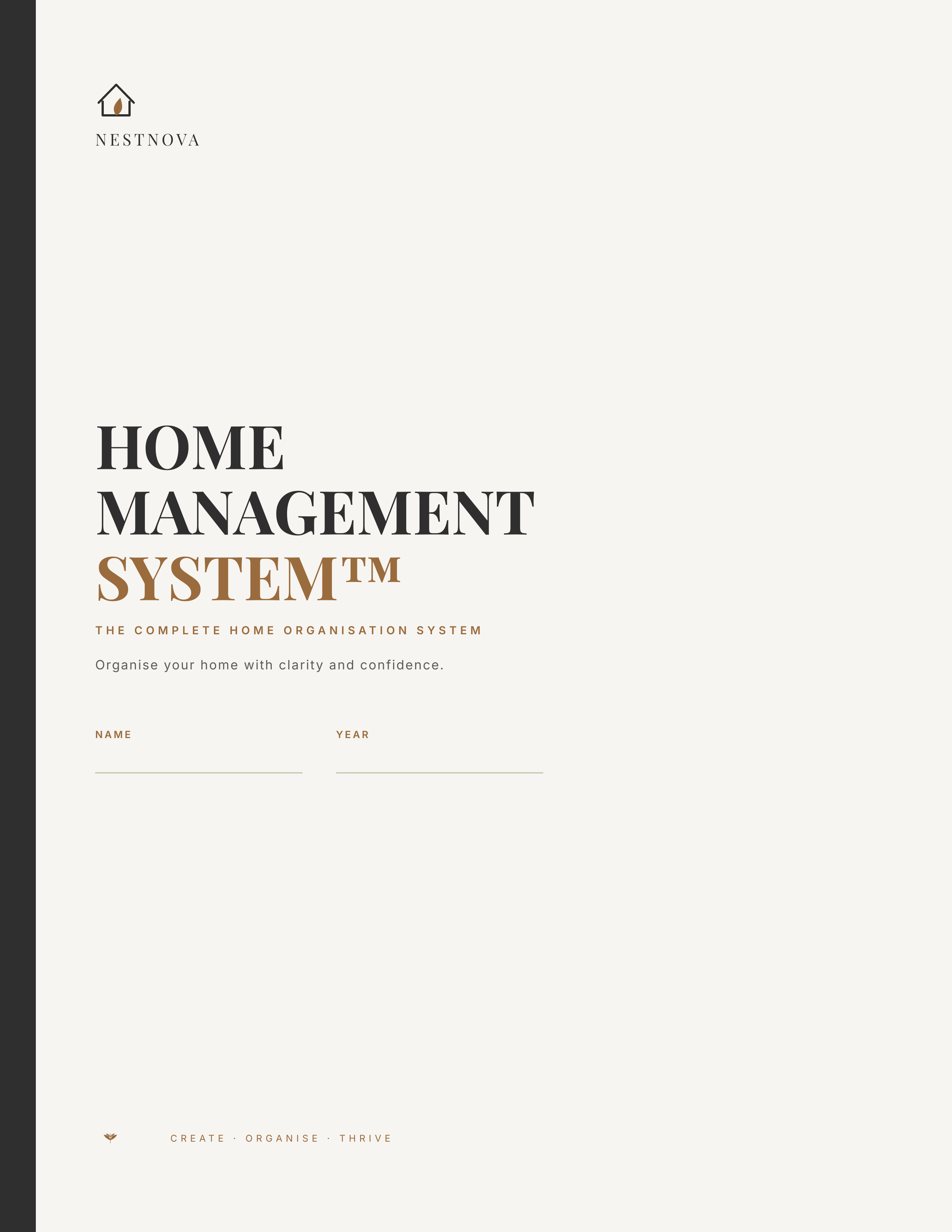 NestNova™ Home Management System.