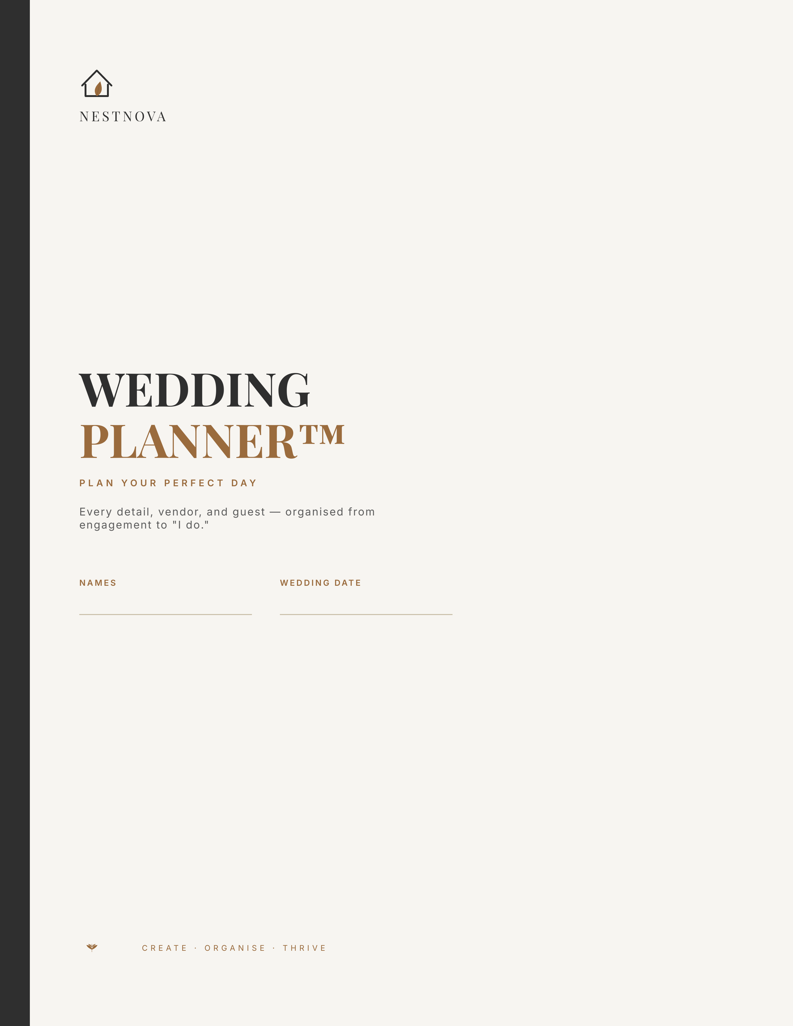 NestNova™ Wedding Planner | Plan Your Perfect Day