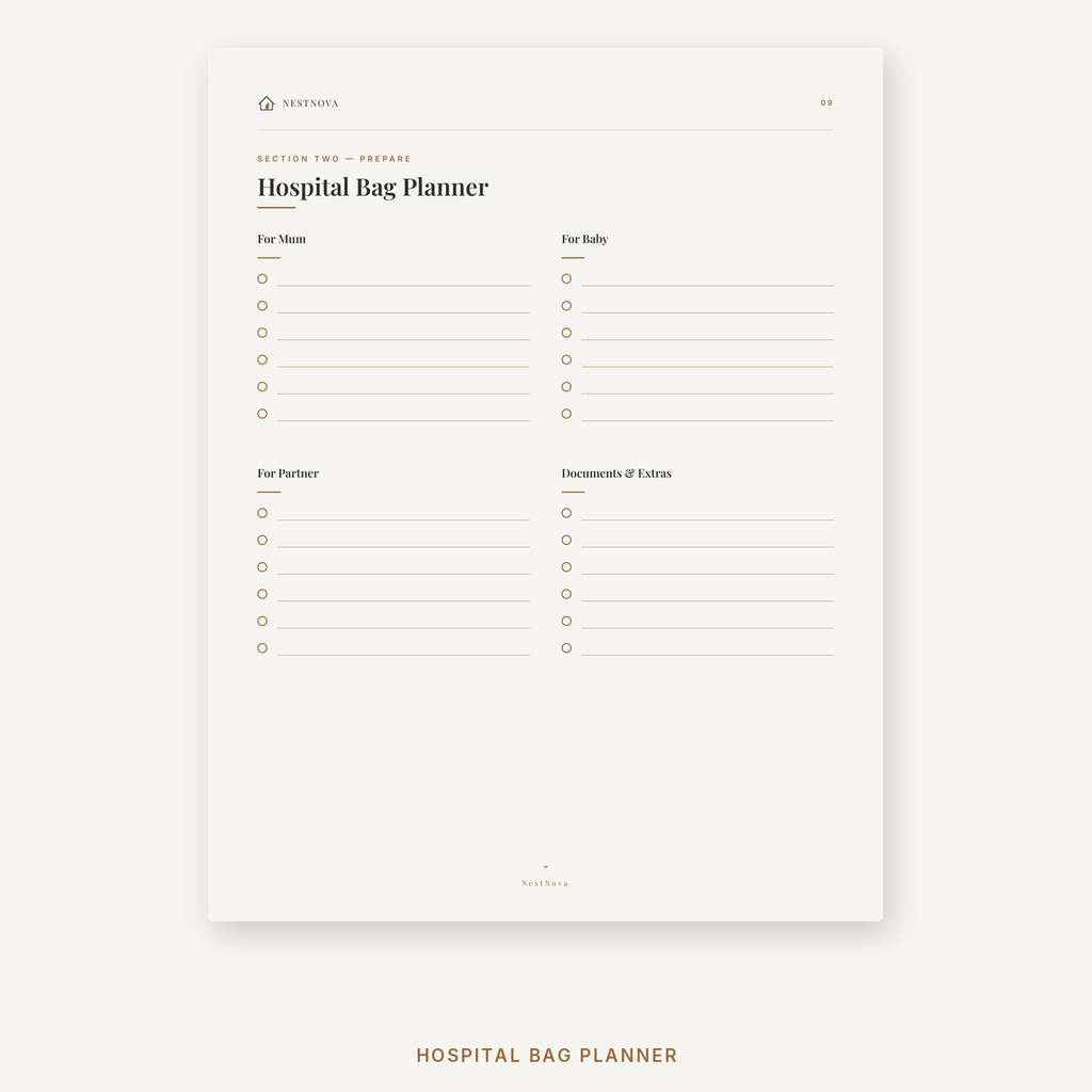 NestNova™ New Baby Planner | Prepare for Your Little One with Confidence