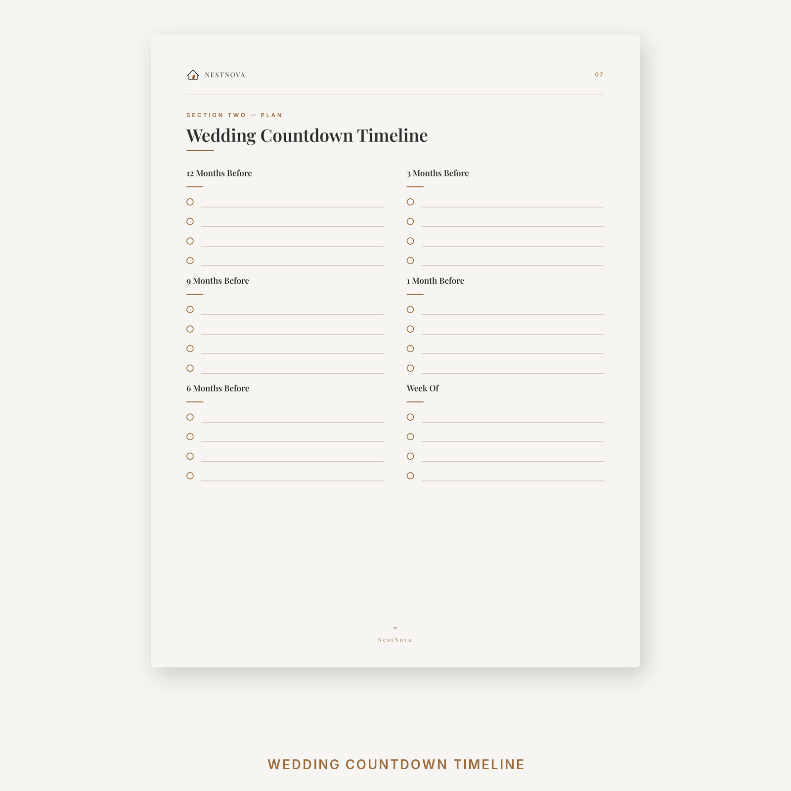 NestNova™ Wedding Planner | Plan Your Perfect Day