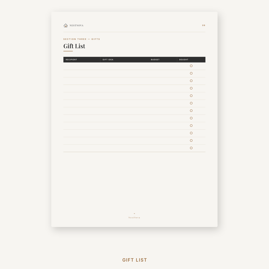 NestNova™ Christmas Planner | Organise a Calm & Joyful Christmas