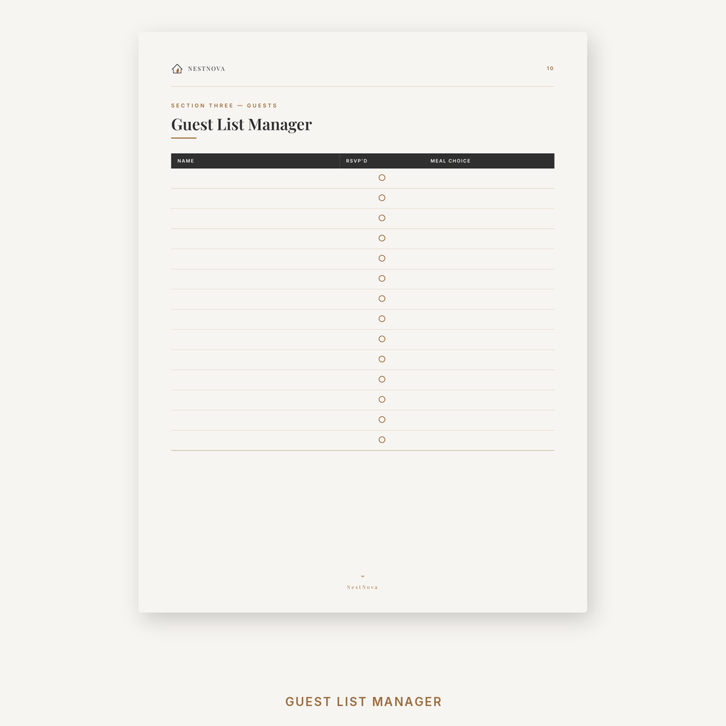 NestNova™ Wedding Planner | Plan Your Perfect Day