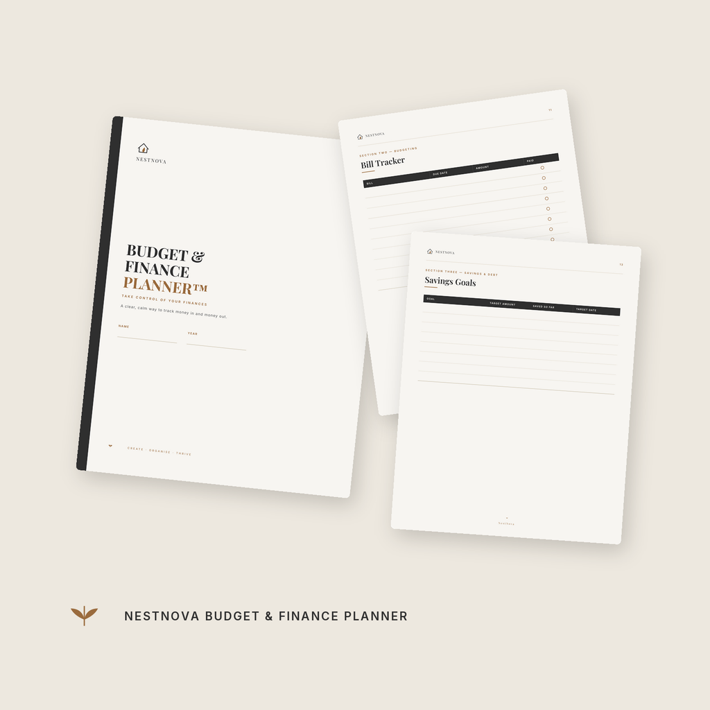 NestNova™ Budget & Finance Planner | Take Control of Your Money