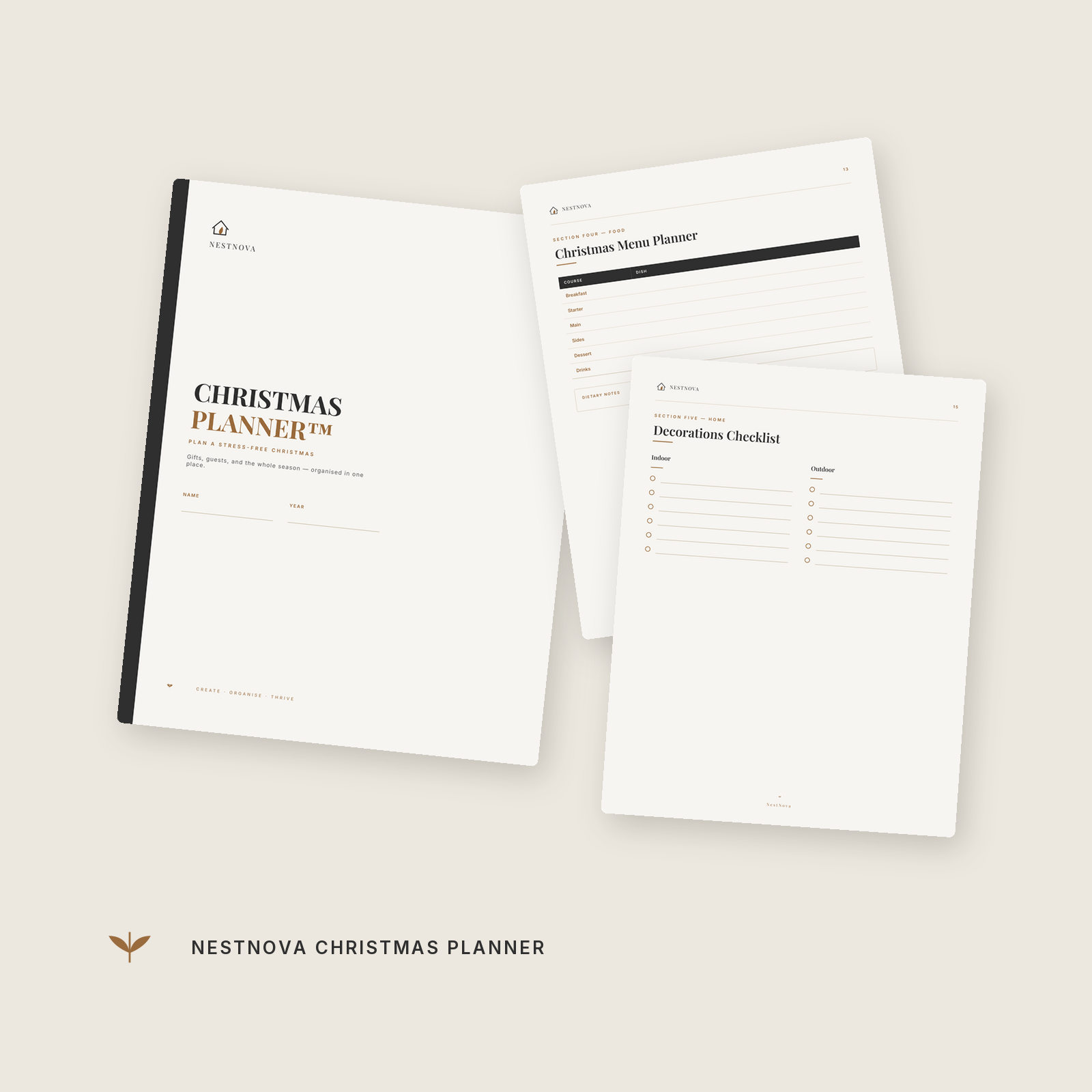 NestNova™ Christmas Planner | Organise a Calm & Joyful Christmas
